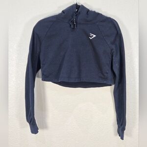 Gymshark Cropped Logo Gym Hoodie Pump Cover Size Small